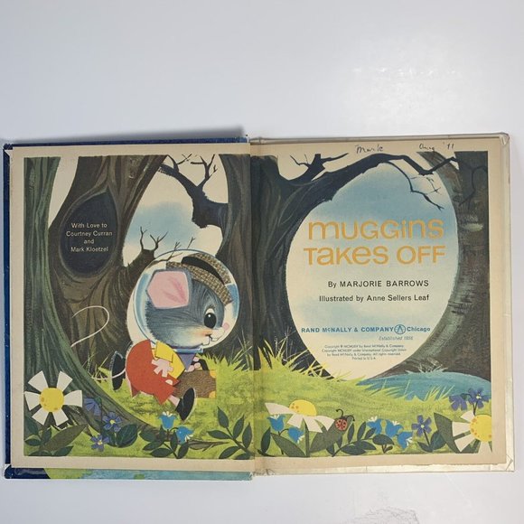 Muggins Takes Off Tip-Top Elf Book Rand McNally 1964 Vintage Children’s Book - Picture 3 of 4